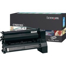 Original Lexmark C782X1KG Toner Cartridge - Laser - 15000 Pages - Blac