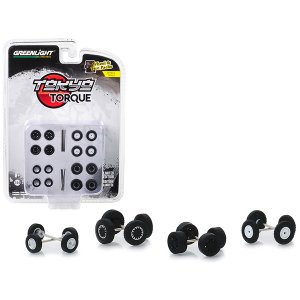 Greenlight 16030C Tokyo Torque Wheels And Tires Multipack Set Of 24 Pi