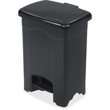 Safco SAF 9710BL Safco Plastic Step-on 4-gallon Receptacle - 4 Gal Cap