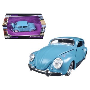 Maisto 31023bl Volkswagen Beetle Blue Outlaws 124 Diecast Model Car By