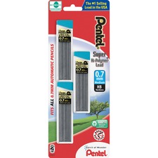 Pentel PEN C27BPHB3K6 Super Hi-polymer Hb Lead Refill - 0.7 Mmmedium P