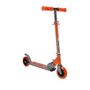 Curve ACTSCOT-490CV-OR Light Up Wheels Folding Scooter In Orange