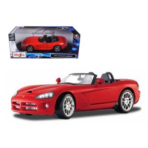 Maisto 31632r 2003 Dodge Viper Srt-10 Roadster Red 118 Diecast Model C