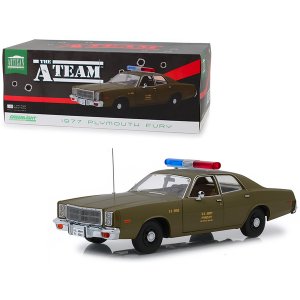 Greenlight 19053 1977 Plymouth Fury U.s. Army Police Army Green The A-