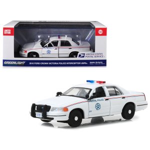 Greenlight 86523 2010 Ford Crown Victoria Postal Police United States 