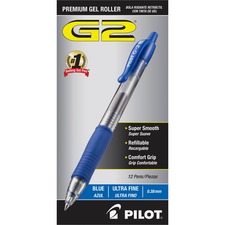 Pilot PIL 31278 G2 Ultra Fine Retractable Pens - Ultra Fine Pen Point 