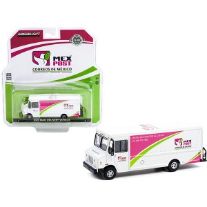 Greenlight 30300 2020 Mail Delivery Vehicle White With Pink And Green 