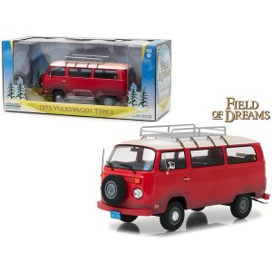 Greenlight 84034 1973 Volkswagen Bus Type 2 (t2b) Red Field Of Dreams 