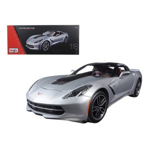 Maisto 38132s 2014 Chevrolet Corvette Stingray C7 Z51 Silver Exclusive