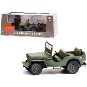 Greenlight 86592 1949 Willys Cj-2a Jeep Army Green Mash (1972-1983) Tv