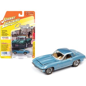 Johnny JLCG022-JLSP103B 1965 Chevrolet Corvette Hardtop Mist Blue Meta