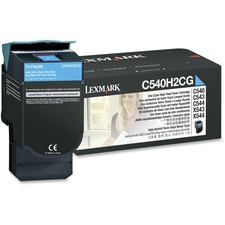 Original Lexmark LEX C540H2CG Toner Cartridge - Laser - 2000 Pages - C