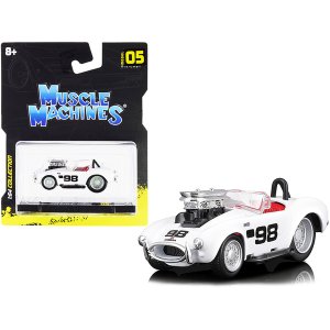 Muscle 15551wh 1964 Shelby Cobra 98 White With Red Interior 164 Diecas