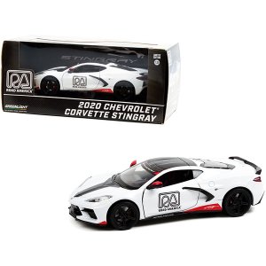 Greenlight 18259 2020 Chevrolet Corvette C8 Stingray Coupe White Offic