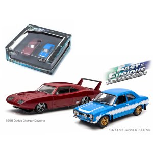 Greenlight 86251 1969 Dodge Charger Daytona And 1974 Ford Escort Rs 20