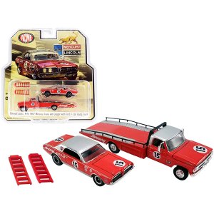 Greenlight 51343 Ford F-350 Ramp Truck With 1967 Mercury Trans Am Coug