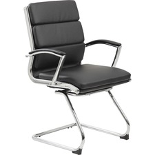 Norstar BOP B9479BK Boss Contemporary Executive Guest Chair In Caresso