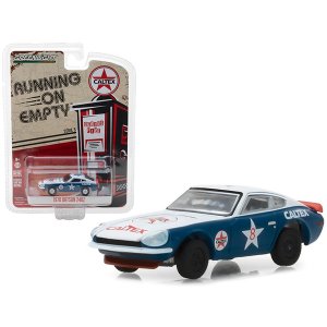 Greenlight 41050E 1970 Datsun 240z 8 Caltex White And Blue Running On 