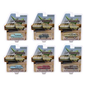 Greenlight 29970SET Estate Wagons 6 Piece Set Series 4 164 Diecast Mod