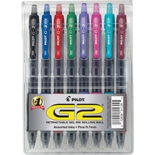 Pilot PIL 31128 G2 Retractable Gel Ink Rollerball Pens - Fine Pen Poin