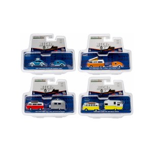 Greenlight 51035 Hitch  Tow V-dub Assortment Set Of 4 164 Diecast Mode