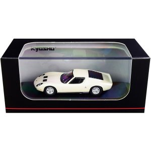 Kyosho KS06930A3 Lamborghini Miura P400 Pearl White With Silver Bottom