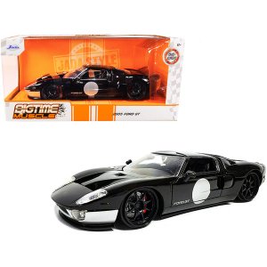 Jada 32705 2005 Ford Gt Black And Silver Bigtime Muscle Series 124 Die