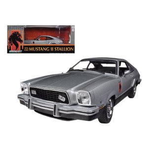 Greenlight 12890 1976 Ford Mustang Ii Stallion Silver  Black 118 Dieca