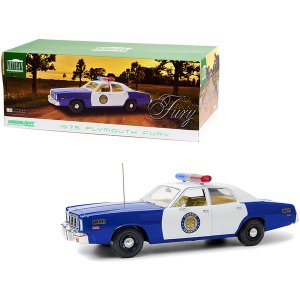 Greenlight 19096 1975 Plymouth Fury Osage County Sheriff Blue And Whit