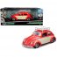 Maisto 32614r 1951 Volkswagen Beetle With Roof Rack Orange Red Classic