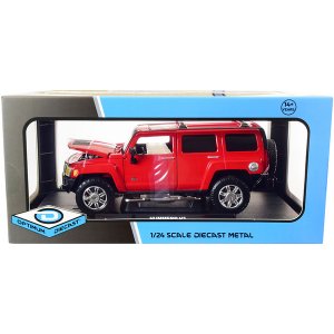 Optimum 724240 Hummer H3 Red 124 Diecast Model Car By