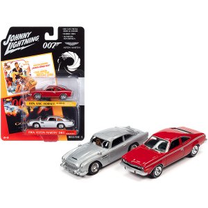 Johnny JLPK011-BOND 1974 Amc Hornet Red And 1964 Aston Martin Db5 (rhd