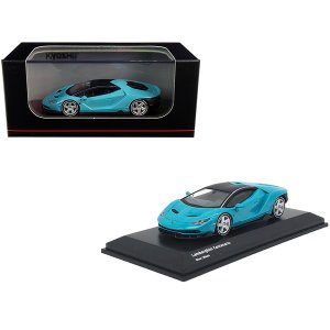 Kyosho KS07065A4 Lamborghini Centenario Light Blue With Black Top 164 