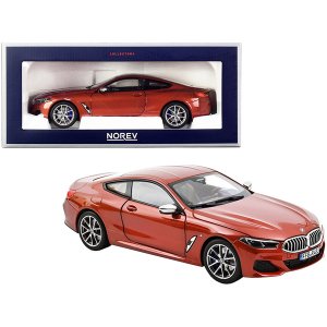 Norev 183285 2018 Bmw M850i Coupe Orange Metallic 118 Diecast Model Ca