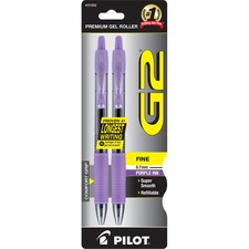 Pilot PIL 31052 G2 Retractable Gel Ink Rollerball Pens - Fine Pen Poin