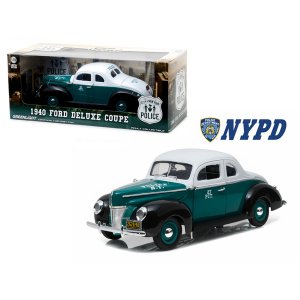 Greenlight 12972 1940 Ford Deluxe Coupe New York City Police Departmen