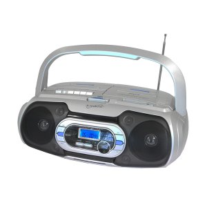 Supersonic SC-729BT Bluetooth Compatible Portable Audio System In Silv