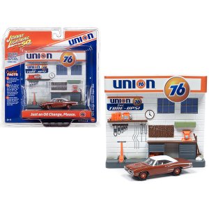 Johnny JLDR007-UNION76 1970 Dodge Coronet Super Bee Brown With White T