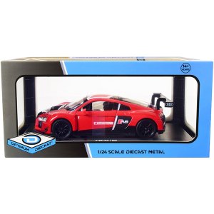 Optimum 724262 Audi R8 Lms Red And Black 124 Diecast Model Car By