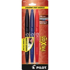 Pilot PIL 31557 Frixion Ball Erasable Gel Pens - Fine Pen Point - 0.7 