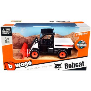 Bburago 31805 Bobcat Toolcat 5600 Utility Work Machine With Snow Plow 