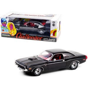 Greenlight 13585 1970 Dodge Challenger Rt 440 Six Pack Black With Red 