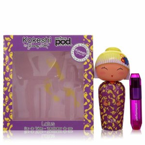 Kokeshi 555055 Lotus Gift Set - 1.7 Oz Eau De Toilette + .16 Oz Refill