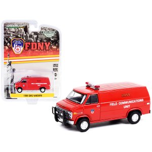 Greenlight 30277 1989 Gmc Vandura Van Red Fire Department City Of New 