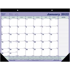 Dominion RED C181731 Brownline Deskwall Calendar Pad - Monthly - 1 Yea