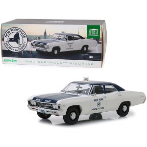 Greenlight 19054 1967 Chevrolet Biscayne Cream And Blue New York State