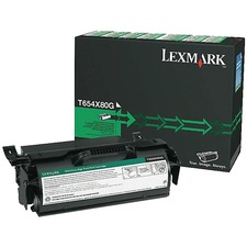 Original Lexmark LEX T654X80G Toner Cartridge - Laser - 36000 Pages - 