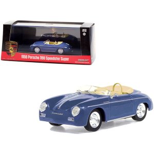 Greenlight 86598 1958 Porsche 356 Speedster Super Aquamarine Blue 143 