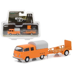 Greenlight 32110A 1978 Volkswagen Type 2 Double Cab Pickup Truck Orang