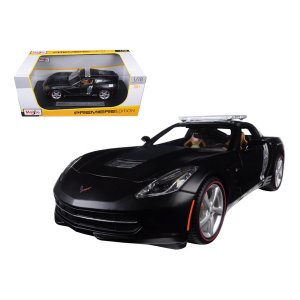 Maisto 36212PO 2014 Chevrolet Corvette C7 Stingray Police Matt Black 1